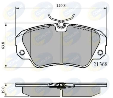Comline - Гальмівні колодки до дисків COMLINE CBP0493