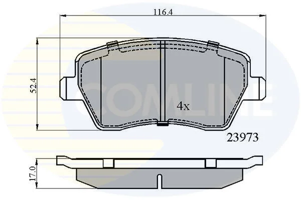 Comline - Гальмівні колодки до дисків COMLINE CBP0984 (фото 1)