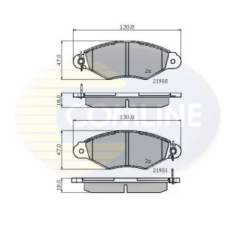 Comline - Гальмівні колодки до дисків COMLINE CBP0485