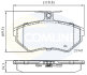 Гальмівні колодки, дискове гальмо (набір) COMLINE CBP0736 (фото 1)