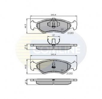 - Гальмівні колодки до дисків COMLINE CBP0502