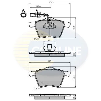 Comline - Гальмівні колодки до дисків COMLINE CBP1885