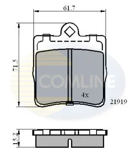 Comline - Гальмівні колодки до дисків COMLINE CBP0454