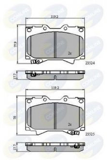 - Гальмівні колодки до дисків COMLINE CBP3831