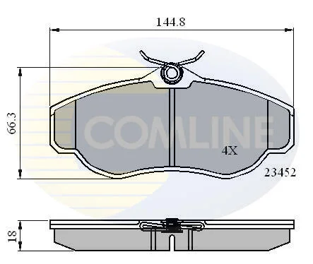 Comline - Гальмівні колодки до дисків COMLINE CBP0162 (фото 1)