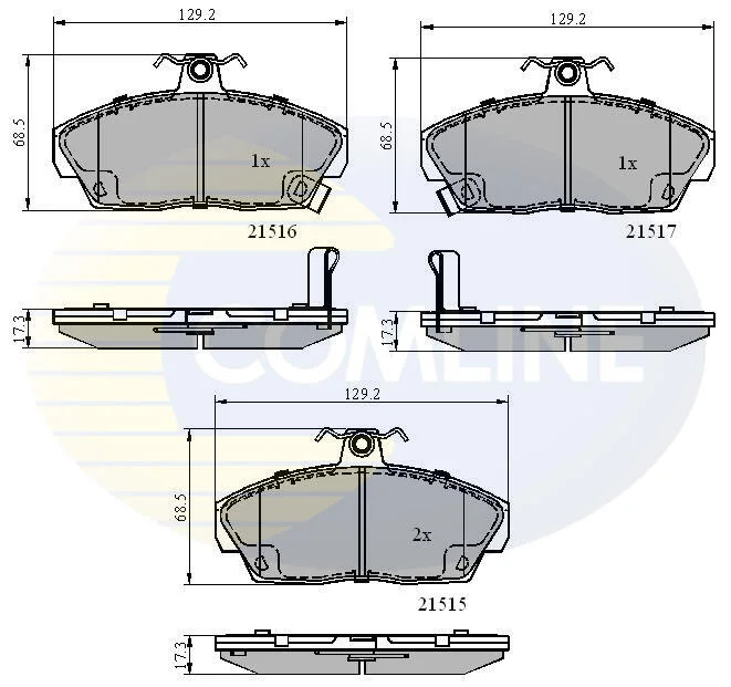 Comline - Гальмівні колодки до дисків COMLINE CBP3232 (фото 1)
