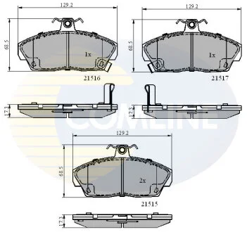 Comline - Гальмівні колодки до дисків COMLINE CBP3232