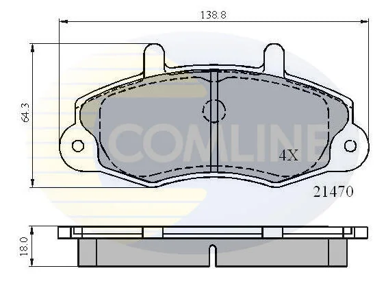 Comline - Гальмівні колодки до дисків COMLINE CBP0132 (фото 1)