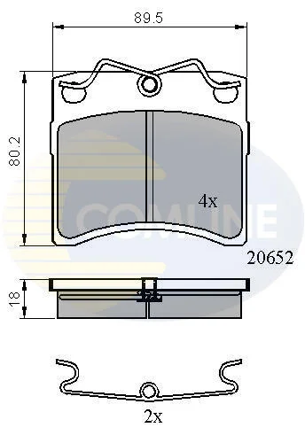 Comline - Гальмівні колодки до дисків COMLINE CBP0925 (фото 1)