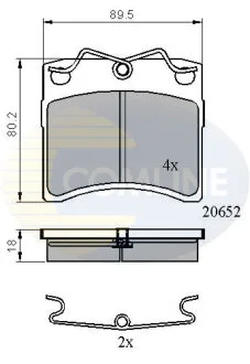 Comline - Гальмівні колодки до дисків COMLINE CBP0925