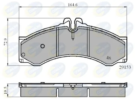 Comline - Гальмівні колодки до дисків COMLINE CBP0271