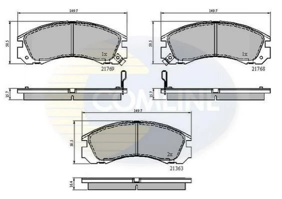 Comline - Гальмівні колодки до дисків COMLINE CBP3234 (фото 1)