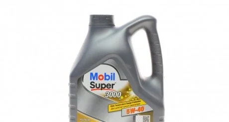Олива моторна SUPER 3000 Х1 5W40 / 4л MOBIL 152566