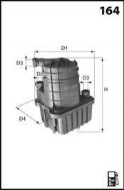 Фільтр палива MECAFILTER ELG5348