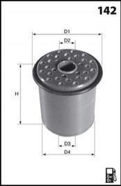 Фільтр палива (аналог WF8494/KX398) MECAFILTER ELG5455
