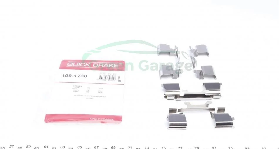 Монтажний набір гальмівної колодки QUICK BRAKE 1091730 (фото 1)