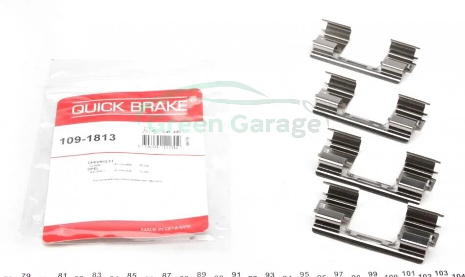 Монтажний набір гальмівної колодки QUICK BRAKE 1091813 (фото 1)