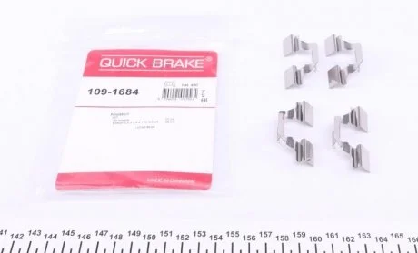Монтажний набір дискових колодок QUICK BRAKE 1091684