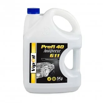Антифриз VipOil G11 Profi 40 (синій), 5кг х4 VIPOIL 701399