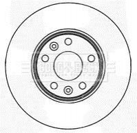 Гальмівний диск BORG & BECK BBD5163