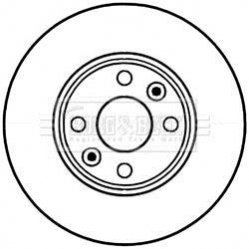 - Диск гальмівний (2 шт) BORG & BECK BBD5226