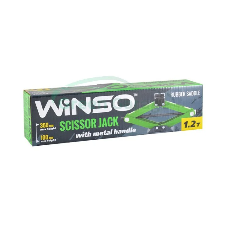 Домкрат ромбовий, 1,2т.,гумова подушка WINSO 121200 (фото 1)