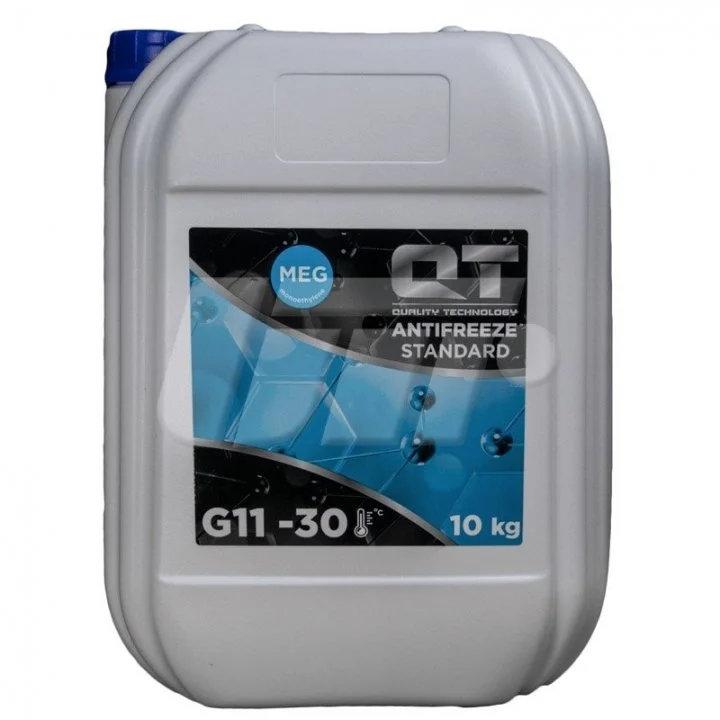 Антифриз QT MEG STANDARD -30 G11 синій 10кг QT-OIL QT5533010 (фото 1)