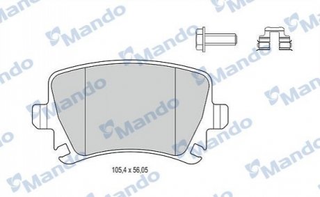 Гальмівні колодки до дисків MANDO MBF015194 (фото 1)