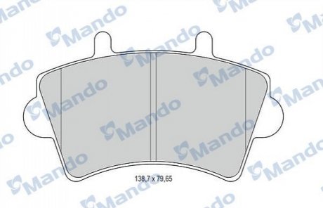 Гальмівні колодки до дисків MANDO MBF015025