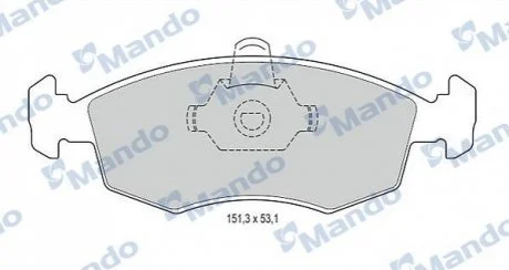 Гальмівні колодки до дисків MANDO MBF015166