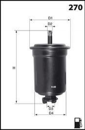Фільтр палива MECAFILTER ELE3586