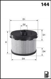Фільтр палива (аналогWF8177/KX84D) MECAFILTER ELG5236