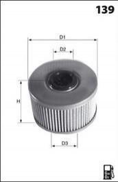 Фільтр палива (аналогWF8014/KX79D) MECAFILTER ELG5231