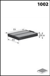 Фільтр салону (аналогWP9284/LA657) MECAFILTER ELR7208