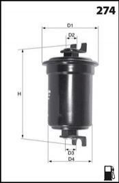Фільтр палива MECAFILTER ELE6077