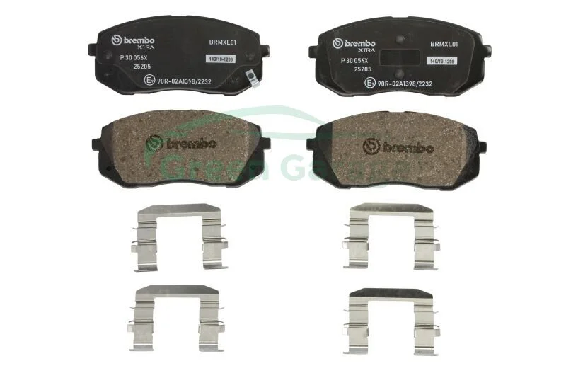 Комплект гальмівних колодок з 4 шт. дисків BREMBO P30056X (фото 1)