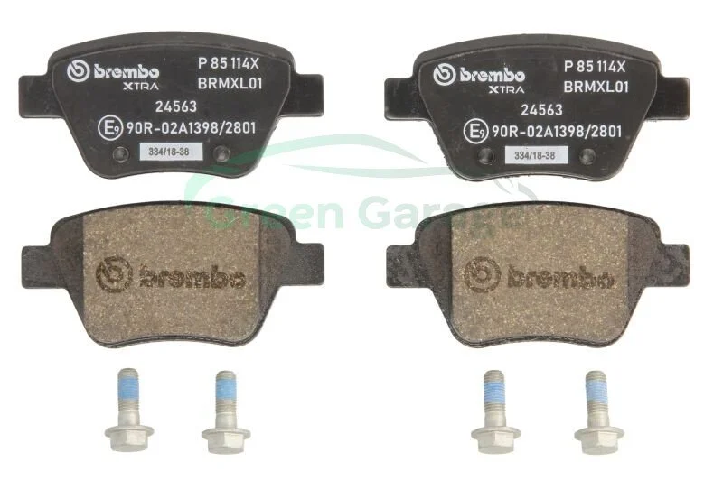 Комплект гальмівних колодок з 4 шт. дисків BREMBO P85114X (фото 1)