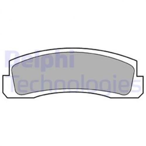 Комплект гальмівних колодок з 4 шт. дисків DELPHI LP189 (фото 1)