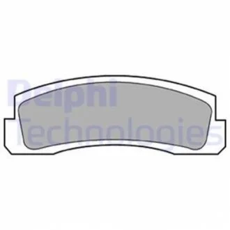 Комплект гальмівних колодок з 4 шт. дисків DELPHI LP189