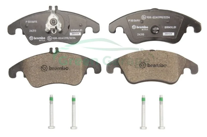 Комплект гальмівних колодок з 4 шт. дисків BREMBO P50069X (фото 1)