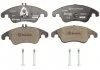 Комплект гальмівних колодок з 4 шт. дисків BREMBO P50069X (фото 1)