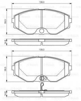 Дисковые тормозные колодки BOSCH 0986495147