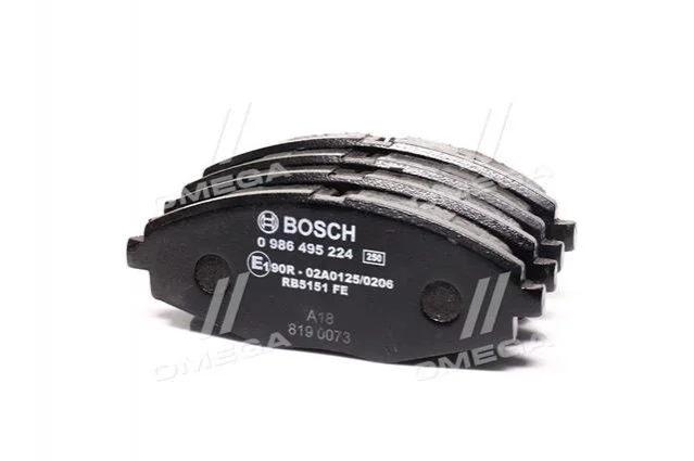 Комплект гальмівних колодок з 4 шт. дисків BOSCH 0986495224 (фото 1)