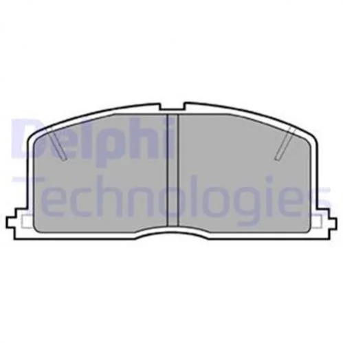Комплект гальмівних колодок з 4 шт. дисків DELPHI LP460 (фото 1)