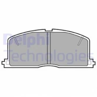 Комплект гальмівних колодок з 4 шт. дисків DELPHI LP460