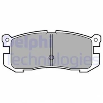 Комплект гальмівних колодок з 4 шт. дисків DELPHI LP624