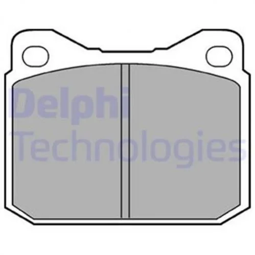 Комплект гальмівних колодок з 4 шт. дисків DELPHI LP117 (фото 1)