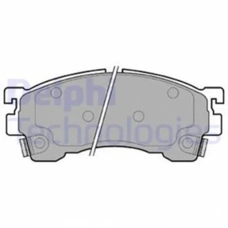 Комплект гальмівних колодок з 4 шт. дисків DELPHI LP801