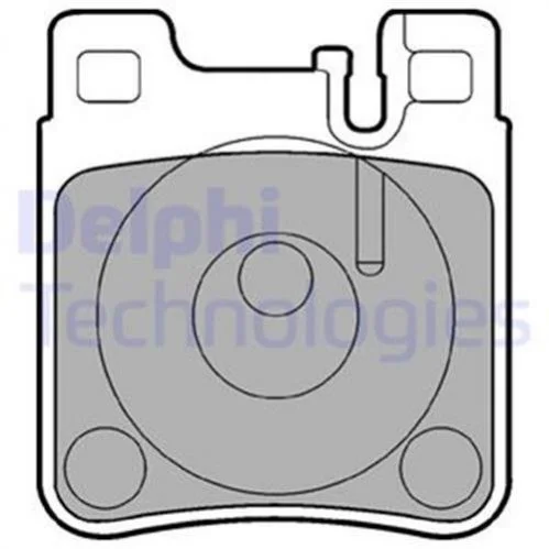 Комплект гальмівних колодок з 4 шт. дисків DELPHI LP841 (фото 1)