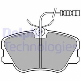 Комплект гальмівних колодок з 4 шт. дисків Delphi LP608